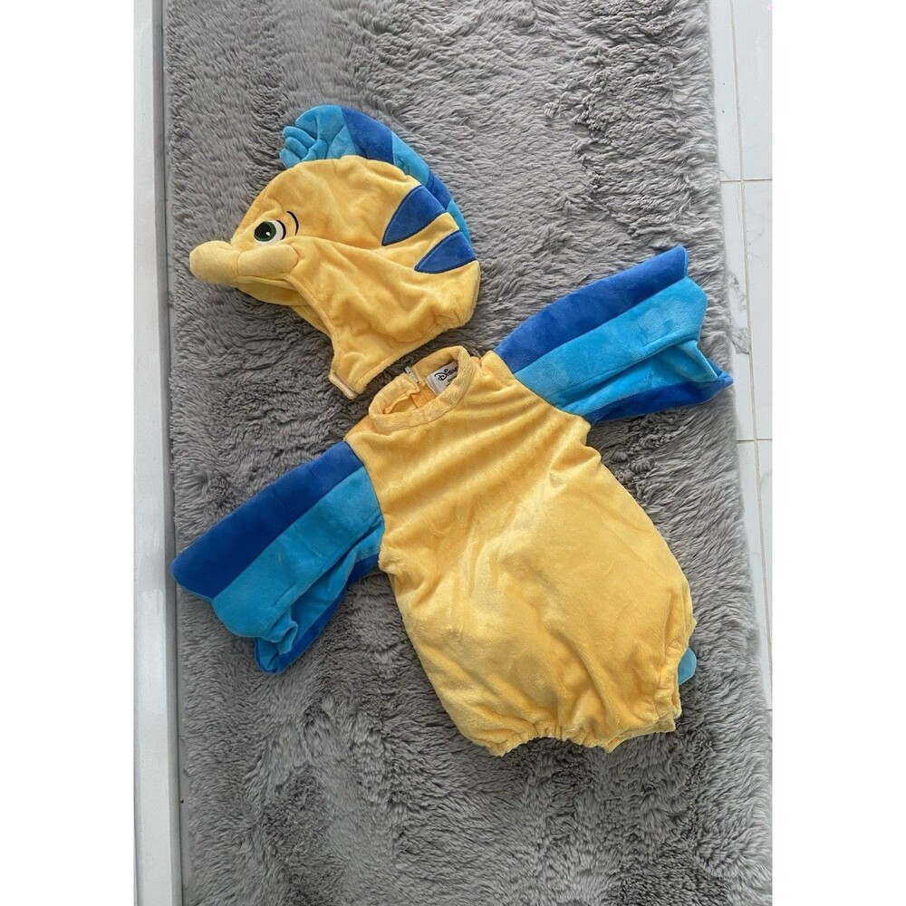 Disney Infant Flounder Fish The Little Mermaid Costume 12/18 Months